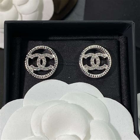 small chanel replica earrings|faux chanel double c earrings.